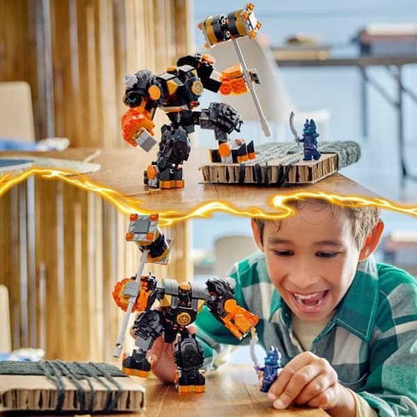 LEGO® 71806 NINJAGO Coles elementarrobot från jorden, leksak med 2 karaktärer inklusive en Cole-minifigur, Ninjapresent