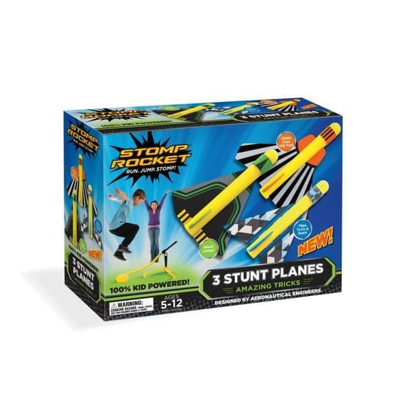 Original Stomp Rocket Stunt Planes Laddare Looper