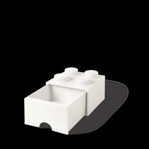 LEGO - Stapelbar förvaringskloss 4 med vit låda