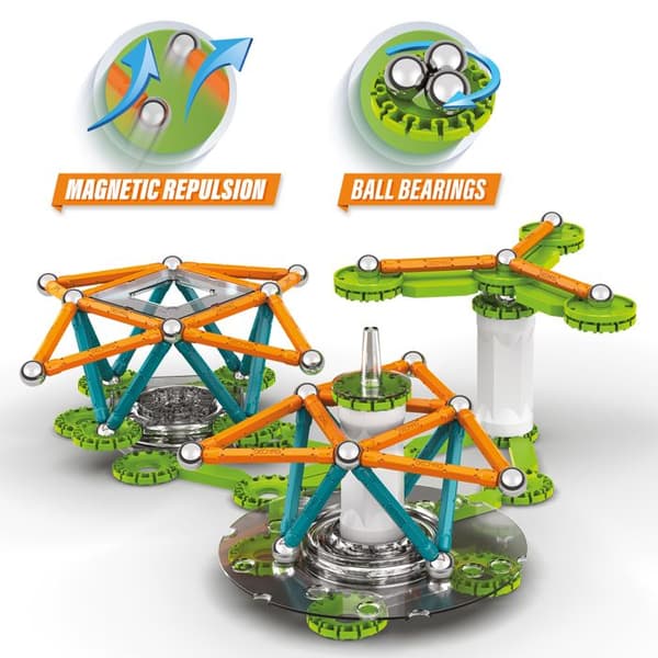 768 Geomag Mechanics Motion Recycled Magnetic Gears 160 st - Magnetiska konstruktionsset - Byggleksaker - Unisex