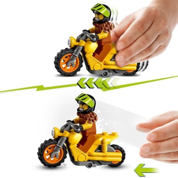 LEGO® 60297 City Stuntz Demolition Stunt Motorcykel, Pull-Back leksak Motorcykel Set för barn 5+ med Wallop Figur