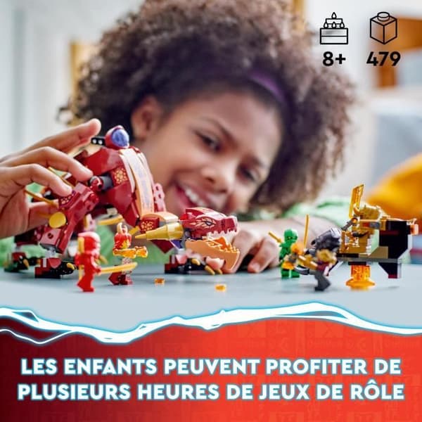 LEGO® NINJAGO 71793 Värmeböljans transformerande lavadrake, drakleksak med minifigurer