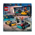 Miniatyrbild 6 av 6: LEGO® 60400 City Karts och racerförare, leksak med 2 karting, med 2 bilförare minifigurer