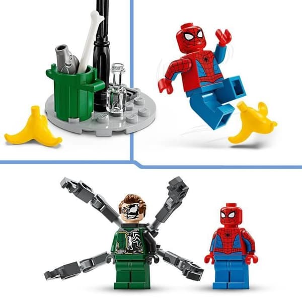 LEGO® 76275 Marvel Motorcykeljakt: Spider-Man vs. Doctor Octopus, leksaksmotorcykel med kanoner