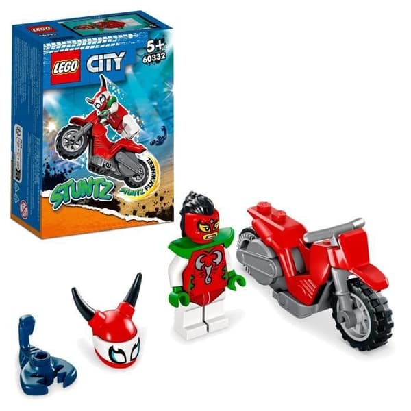 LEGO® 60332 City Stuntz Den hänsynslösa skorpionens stuntcykel, stuntzstuntryttareleksak, present till barn från 5 år och uppåt