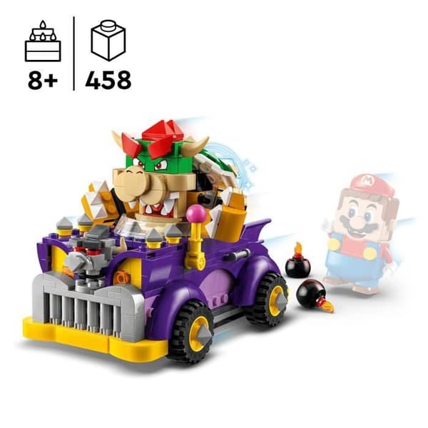 LEGO® 71431 Super Mario Bowsers Racer Expansion Set, Kartleksak för barn från 8 år och uppåt med Bowserfigur