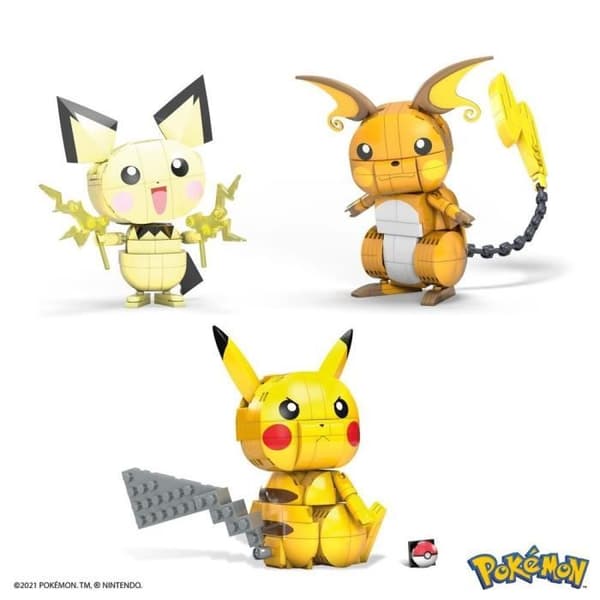 Mega Construx - Pokémon - Pikachu Evolution Trio Box - byggleksak - 7 år och +