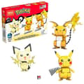 Miniatyrbild 1 av 6: Mega Construx - Pokémon - Pikachu Evolution Trio Box - byggleksak - 7 år och +