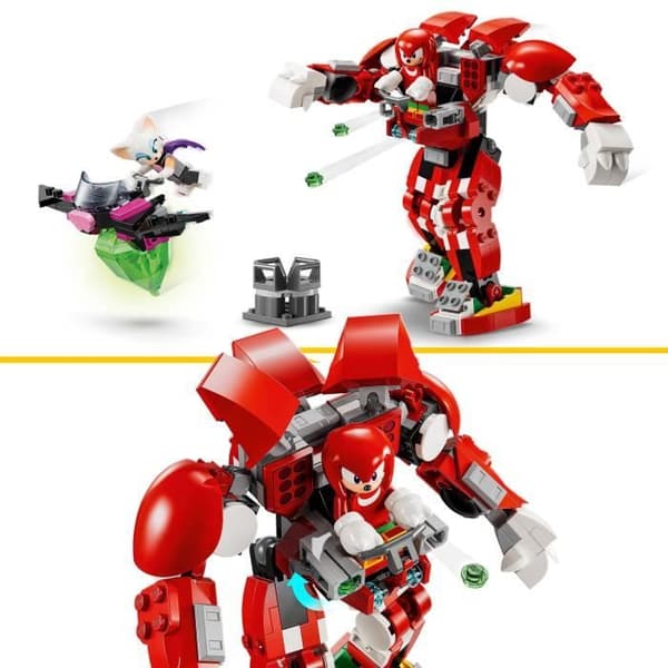 LEGO® 76996 Sonic The Hedgehog Knuckles Robot Guardian, Knuckles and Red med Master Emerald-videospelsfigurer