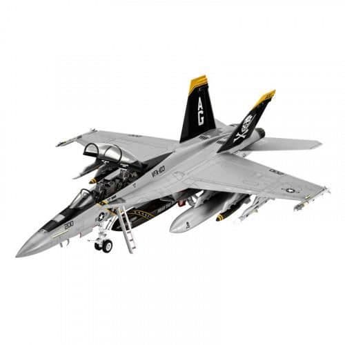 F/A-18F Super Hornet flygplansmodellsats - 1/72 - Revell 63834 - Tvåsitsiga cockpit - 97 delar