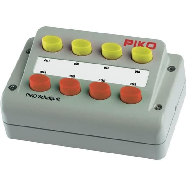 PIKO H0 55261 manöverpanel - För att slå på/av 4 elektriska järnvägsbelysningskretsar