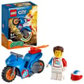Miniatyrbild 1 av 6: LEGO® 60298 City Stuntz Rocket Stunt Motorcykel, Pull-Back leksak för barn från 5 år och uppåt med Rocket Racer Minifigure