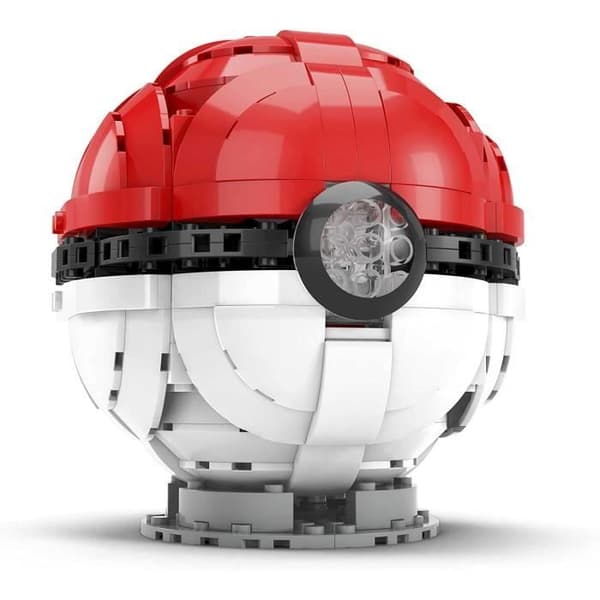 Mega Construx Pokémon Giant Poké Ball att bygga, byggstensset, 303 delar, för barn från 10 år