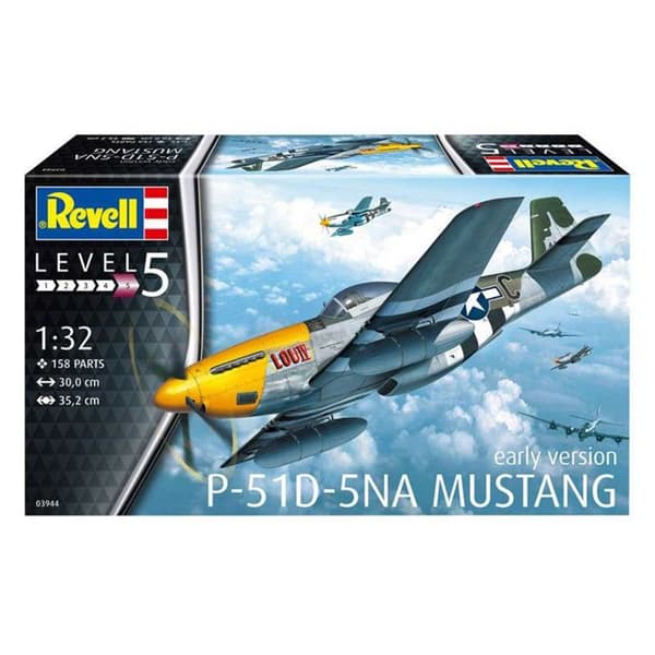 Flygplansmodell - REVELL - P-51D Mustang - Single Wing - Unik färg