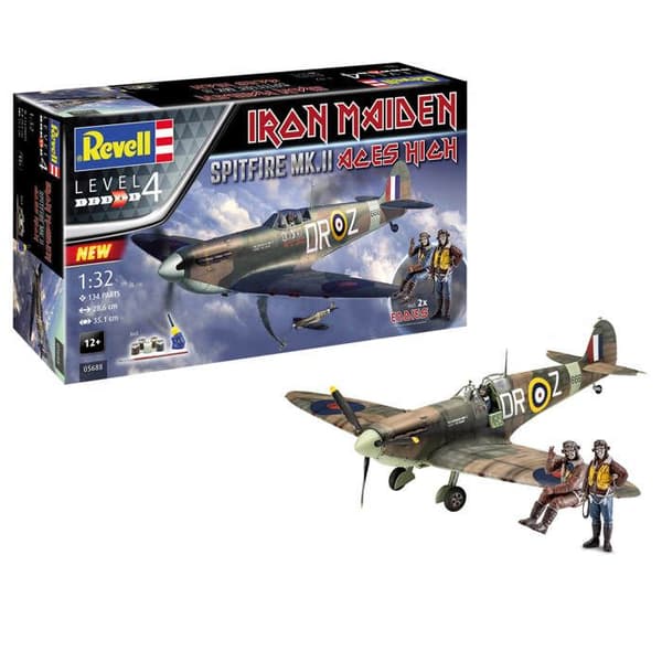 Flygplansmodell - REVELL - Spitfire Mk.II - Grön - Blandad - 115 stycken