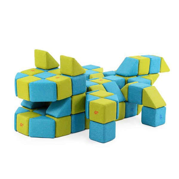 JollyHeap Mjuka Magnetiska Byggklossar 100