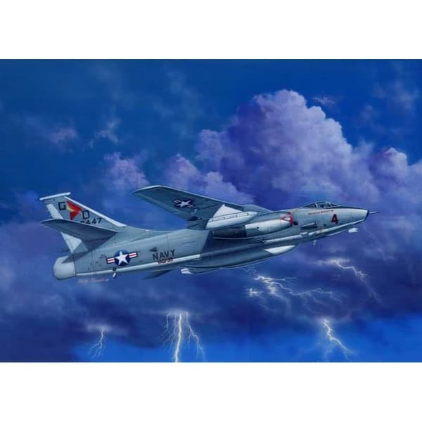 Flygplansmodell - TRUMPETER - ERA-3B Skywarrior Strategic Bomber 1 vinge Unik - Unik färg