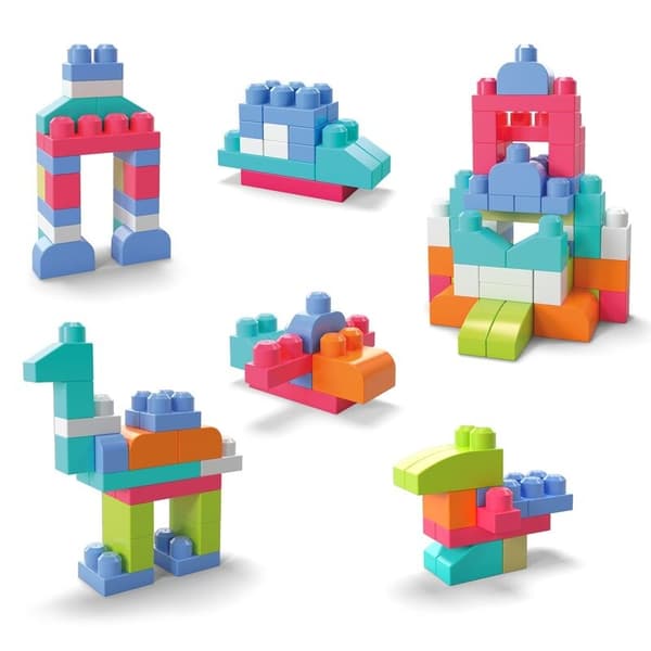Mega Bloks Pink Bag 60pcs