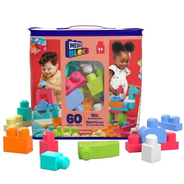 Mega Bloks Pink Bag 60pcs