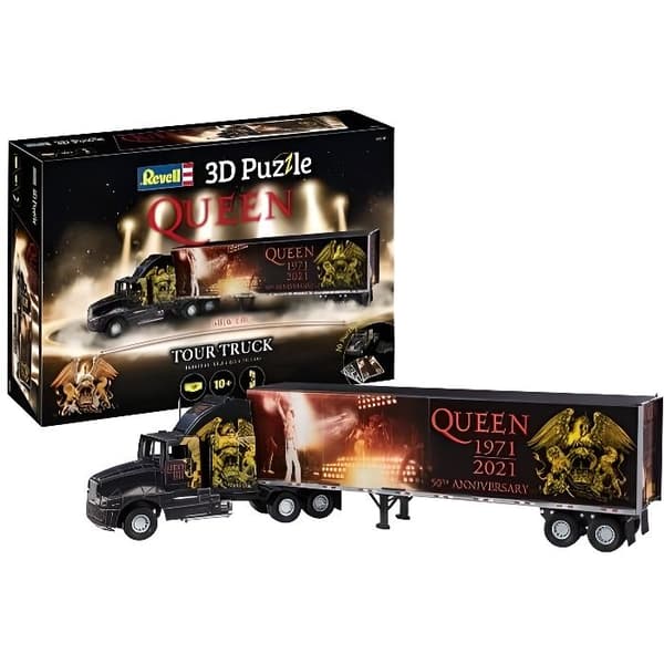 MODELL - REVELL - 3D PUZZLE QUEEN TOUR TRUCK - Svart - Från 10 år - Montering utan lim