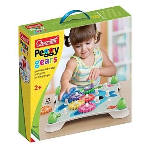 Peggy Gears växelsats - QUERCETTI - 0315 - 7 flerfärgade växlar - för barn från 3 år och uppåt