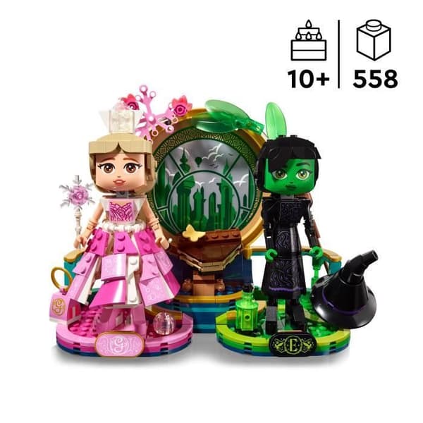 LEGO Wicked 75682 Elphaba och Glinda minifigurer  födelsedagspresentidé