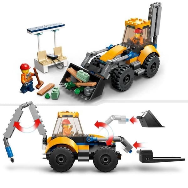 LEGO® City 60385 Bygggrävmaskin, Leksaksbyggnadsmaskin, Pojkar och Flickor 5 år