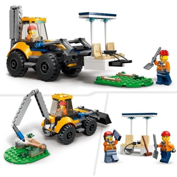 LEGO® City 60385 Bygggrävmaskin, Leksaksbyggnadsmaskin, Pojkar och Flickor 5 år