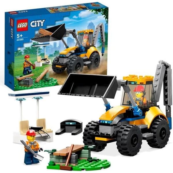 LEGO® City 60385 Bygggrävmaskin, Leksaksbyggnadsmaskin, Pojkar och Flickor 5 år