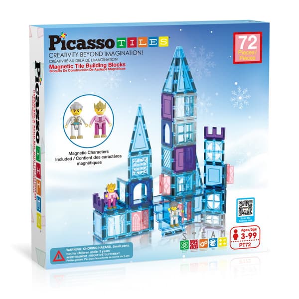 PicassoTiles Vinter tema 72 Brikker