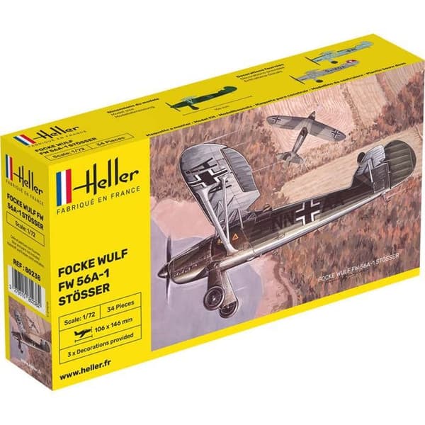 Militärflygplansmodell - HELLER - Focke Wulf FW56 Stösser - Pojke - 15 år - Plast