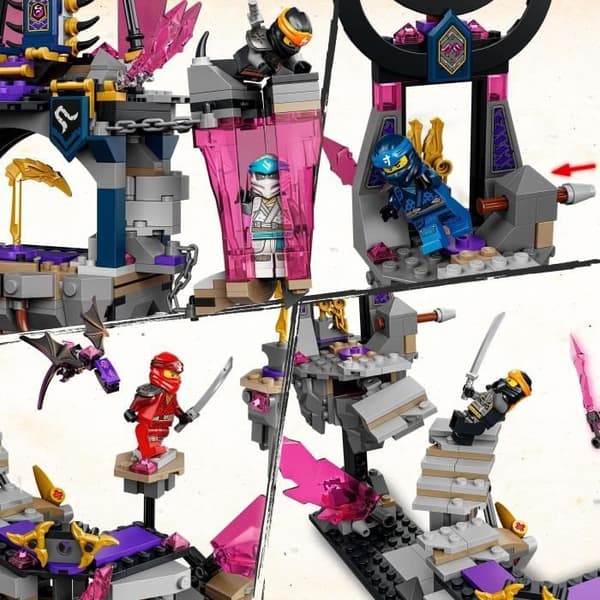 LEGO® NINJAGO 71771 Kristallkungens tempel, barnleksak med minifigurer