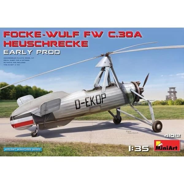 Flygplansmodell Focke-wulf Fw C.30a Heuschrecke. Early Prod - MiniArt