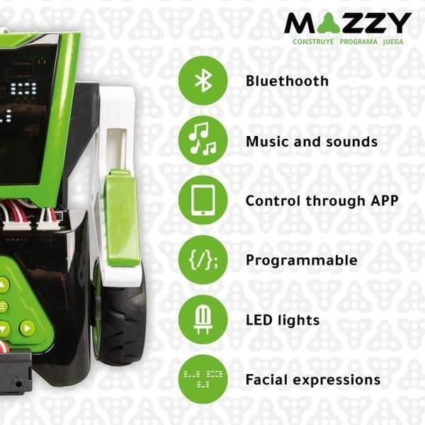Programmerbar robot för barn - XTREM BOTS - Mazzy - Bluetooth - Mazes - Datorkodning