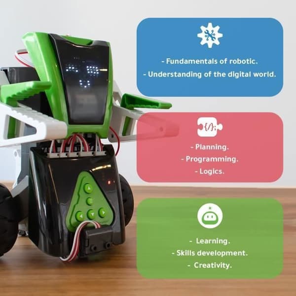 Programmerbar robot för barn - XTREM BOTS - Mazzy - Bluetooth - Mazes - Datorkodning