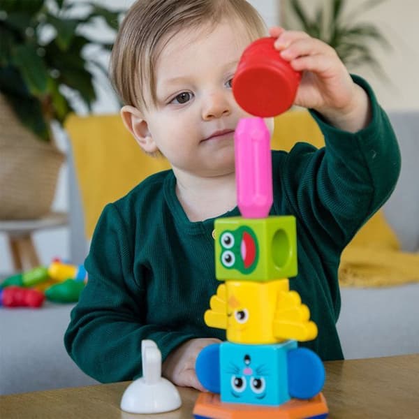 Bygglåda - Smartmax - Min första totem - 8 stycken - Magnetisk - Blandad