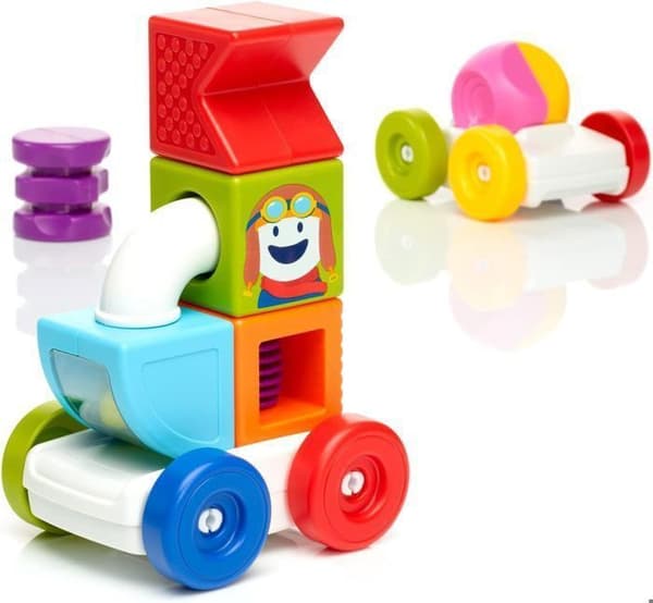 Bygglåda - Smartmax - Min första totem - 8 stycken - Magnetisk - Blandad