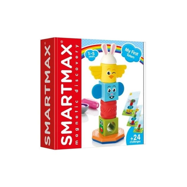 Bygglåda - Smartmax - Min första totem - 8 stycken - Magnetisk - Blandad