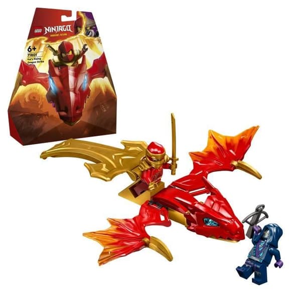 LEGO® 71801 NINJAGO Kai's Rebel Dragon Attack, Dragon Ninja Toy och minifigurer inklusive Kai med Mini-Katana