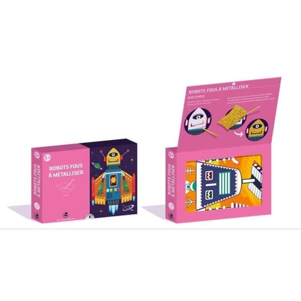 Crazy Robots-spel för att metallisera foliekonst