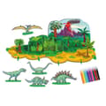 Miniatyrbild 2 av 2: Byggsatsspel - Deko dinosaurier - 21 bitar - Att montera själv - Från 6 år - Både för tjejer och killar