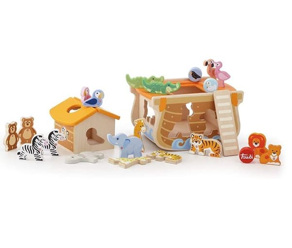 Byggspel - SEVI - Ark av Noah junior - 24 stycken - Trä - Blandat