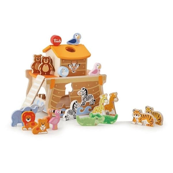 Byggspel - SEVI - Ark av Noah junior - 24 stycken - Trä - Blandat