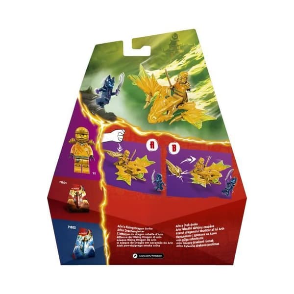 LEGO® 71803 NINJAGO Arins Rebel Dragon Attack, Dragon Ninja Toy och minifigurer inklusive Arin med Mini-Katana