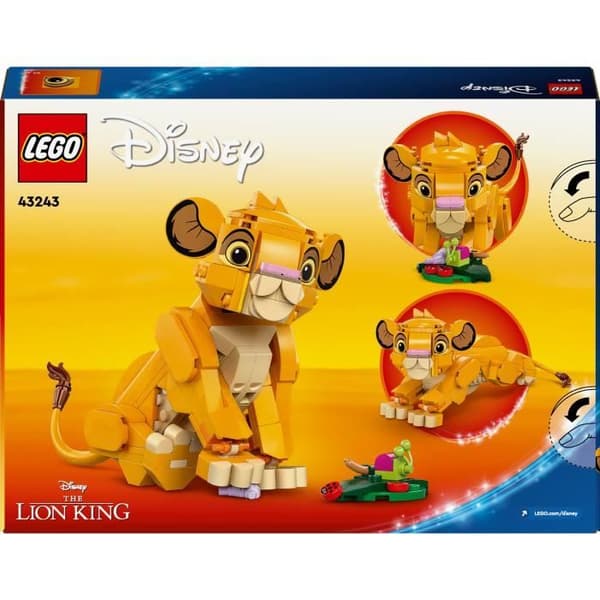LEGO® Disney 43243 Simba, Lejonkungens baby, byggleksak, presentidé