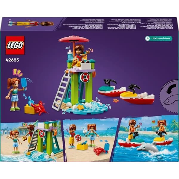 LEGO® Friends 42623 Beach Jet Ski - Inkluderar livräddare - Pedagogisk leksak för barn