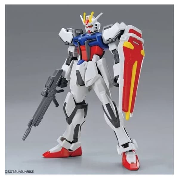 Figurine - BANDAI - Entry Grade 1 144 Strike Gundam - Plast - Att montera själv - 8 år och uppåt