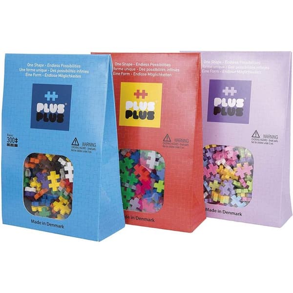Byggspel - Plus-Plus - Box med 300 minipastell - 300 stycken - Barn 6 år och uppåt