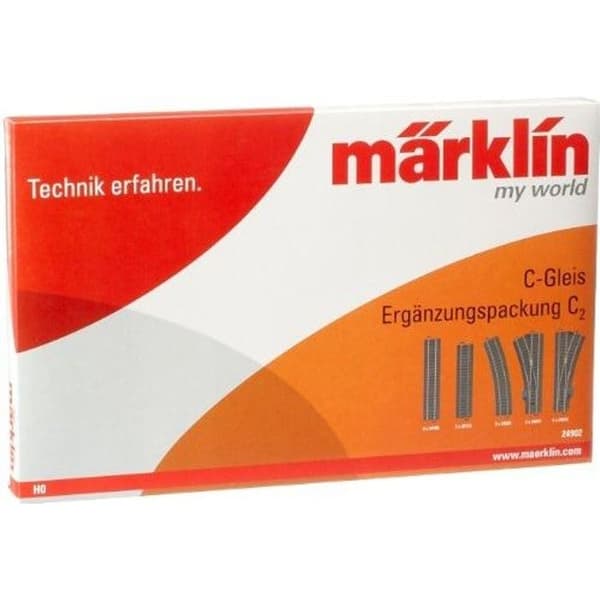 Spårförlängning för C2-tåg - MÄRKLIN - 24902 - Metall - Grå - Barn - Pojke