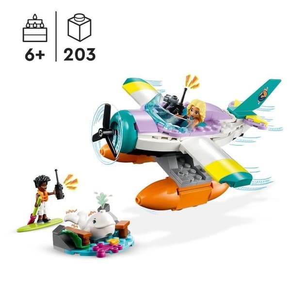 LEGO® Friends 41752 Sea Rescue Sjöflygplan leksaksplan med valfigur och minidockor